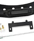 Hidden Bumper Winch Plate For 2007-2013 Chevy/GMC 1500 Built From One Quarter Inch Steel With Black Powder Coat, includes mounting hardware and brackets.