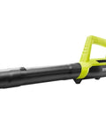 Side view of One Plus 90 MPH 200 CFM Cordless Leaf Blower With 18V Lithium Ion Battery And Charger Included Heavy Duty Yet Lightweight