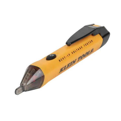 Must-Have Outlet Tester Kit With GFCI Tester And Non-Contact Voltage Pen Pro-Grade 2-Piece Set, yellow voltage pen