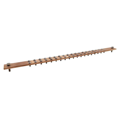 19 Inch Copper Ground Bus Bar Kit With 4 Foot Grounding Cable For Data Rack Cabinet Or Enclosure UL Listed C110 Copper Busbar