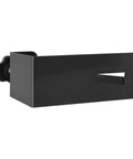Heavy Duty Door Mount Bracket For Lockboxes Featuring Slick Swivel Hooks And A Rock Solid Hold in black steel design.