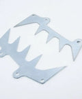 Top view of metal spikes from Chainsaw Bumper Spikes Kit With Side Cover And Case Dog Chain Catcher And Fasteners For MS441 MS661 064 series.