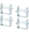 Heavy Duty Leaf Spring Clamp Kit For Trucks Campers And Trailers, 2 5 Inch Stainless Steel Spring Support Clamps Enhances Stability Control And Axle Performance Super Durable Silver Finish Upgrade Your Ride Today., four silver stainless steel leaf spring clamps