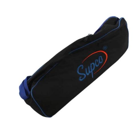 Supco Attic Utility Lift Hand Winch For Ceiling Fans And Heavy Objects in a black carrying bag with blue accents.