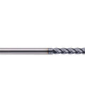 BestParts solid carbide long end mill, AlTiN coated, 4-flute, 1/4 in cut dia, 1/4 in shank, 4 in OAL, square end