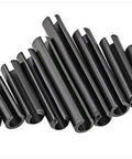 360 Piece Steel Split Spring Dowel And Roll Pin Assortment Kit For Metalworking M1.5 Through M6 Sizes with visible steel pins