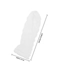 100 Piece Anti Static Nitrile Finger Sleeves For Electronic Repair And Cleanroom Work White Protective Coverings dimensions 2.55 x 0.98 in.