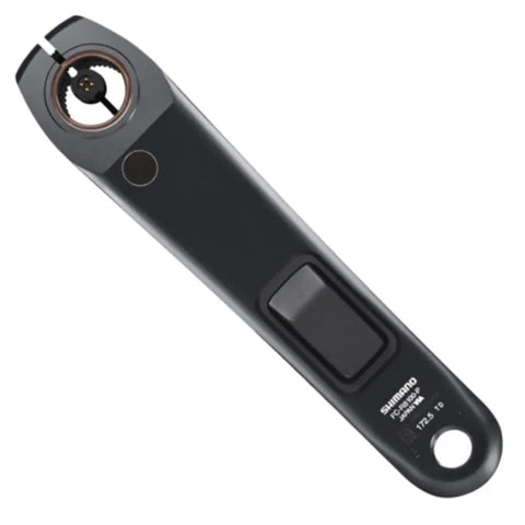 Ultegra FC-R8100-P Power Meter Crankset For Road Bikes, 172.5mm Arm, aluminum arm construction, top view