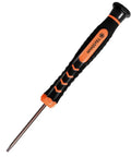 Premium T8 Security Torx Screwdriver With Heavy Duty Extended Shaft TR8 Star Bit showing ergonomic grip and long shaft for gaming and DIY tasks.