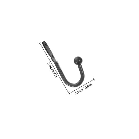 Grab These Bad Boys 12 Pack Black Mini Metal Wall Mount Coat Hooks For Doors And Walls Vintage Style Single Prong Design.