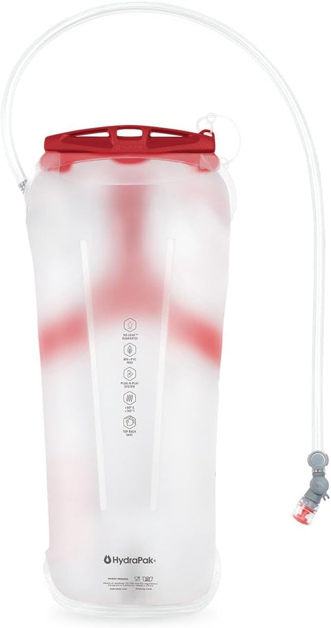 Hydraulics LT 2.5L Water Reservoir With Bite Valve For Backpacks One Hand On Off Lever Easy Fill Compact Slide Seal Opening Go To Hydration Setup For Hiking Camping And Outdoor Adventures HydraClip Hanger Compatible