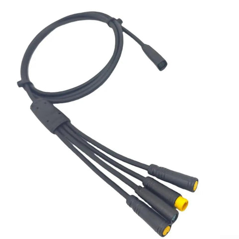 Bike Motor Cable 1T4 Main Harness With 8Pin 5Pin 3Pin Connectors For Bafang E Bikes, 120Cm Weatherproof Wire Harness Compatible With M215 M315 M615 M225 M325 M625 G341 G321 S307 C101 S10F Black Easy Install