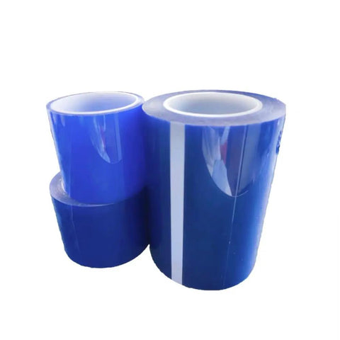 Three rolls of CNC Vacuum Chuck Tape Roll Pro Grade 25m Long 0.2mm Thick Reinforced PET Adhesive Film for CNC Machining and Heavy Duty Workholding.