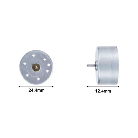 10 Pack DC Motors 1.5V-6V Mini Hobby Motors 3000-8000 RPM For Fans RC Boats Airplanes Cars Science Experiments DIY Projects with dimensions