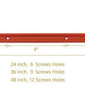 36 Inch Double Cut Universal T Track With Wood Screws 2 Pack For Drawer Cabinet And Workshop Projects Fits Standard Quarter