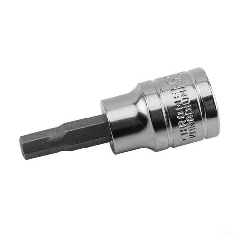 Three Eighths Inch Drive Metric Hex Bit Socket Set In Chrome Vanadium Steel, 2mm To 10mm, single socket close-up