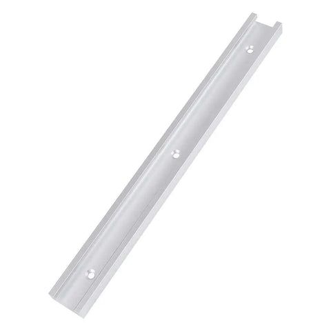 Durable Aluminum T Slot Track For Woodworking And Various Machines 300mm showing heavy duty aluminum alloy with drill holes