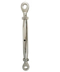 Five Pack Workhorse Stainless Steel 316 Marine Eye Eye Turnbuckle Rigging Screw Three Eighth Inch for reliable saltwater use.