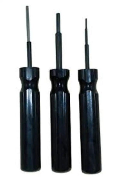 Amphenol Pin Tool Set 553-2700 for Connector Pins and Sockets Includes 553-2697 553-2698 553-2699, black handled tools