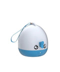 Epic Kids Star Projector Night Light With Three Color LED Bulbs And Six Modes, blue and white egg-shaped design with strap.