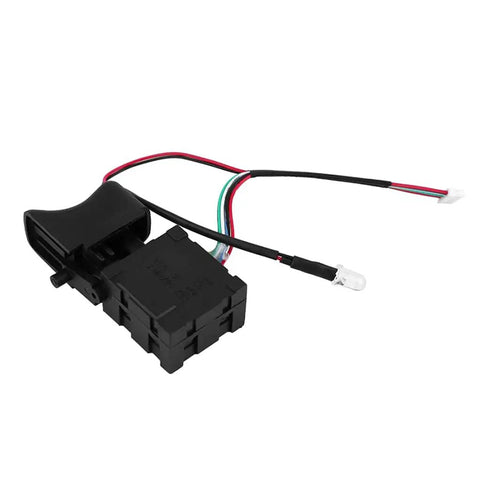 Compact Remote Trigger Switch For Cordless Drills With Quick Install Handle And Smooth Shift Speed Adjustment showing wires and connections.