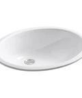Undermount Single Bowl Bath Sink With Sealed Overflow In White Vitreous China, Durable Under Counter Design, Easy Install, Classic White Finish