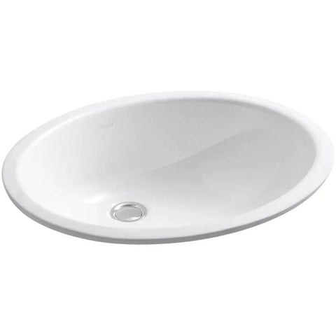 Undermount Single Bowl Bath Sink With Sealed Overflow In White Vitreous China, Durable Under Counter Design, Easy Install, Classic White Finish