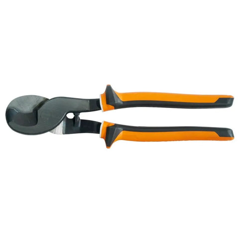 Insulated Electrician Cable Cutter 1000V Rated And VDE Certified Pro Grade Workhorse For The Job That Cuts Up To 4/0 Aluminum Not ACSR 2/0 Soft Copper And 100 Pair 24 AWG Communications Cable Three Part White Underlayer Warns If Insulation Is Compromised