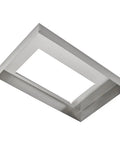 Sleek Stainless Steel Box Power Pack Liner for 30 Inch Range Hood angled view showing stainless frame and open interior
