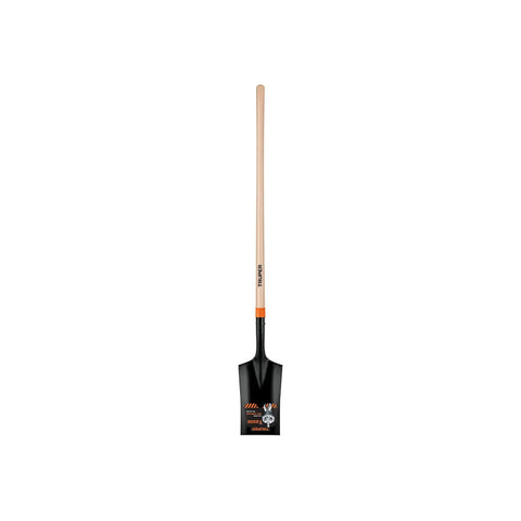 Escarraman Shovel T2000 Deep Narrow Blade With 47 Inch Wood Handle vertical view