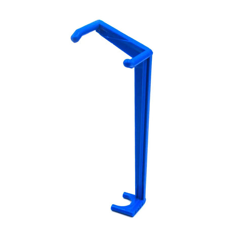 Single blue spreader from Blue 50 Piece Adjustable Fruit Tree Limb Spreaders Plant Branch Benders Set For Training Fruit Trees Nudge Limbs 5.1 Inch