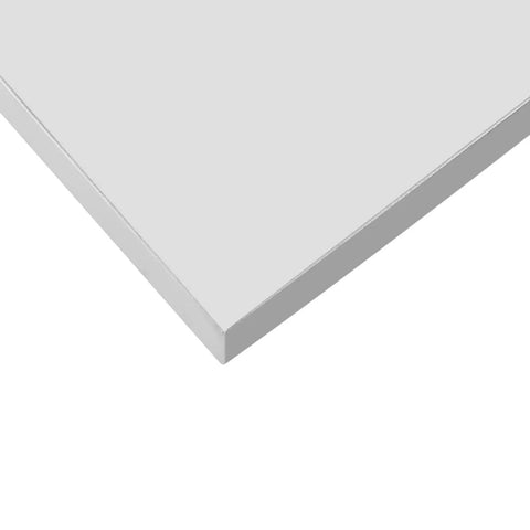 Close-up of a stainless steel fire pit cover corner for 21 and 27 inch round pits with handle, showing smooth edge.