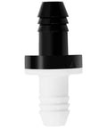 Black and white ABS one-way valve from a 6 Pack Inline Check Valves 3 By 8 Inch ABS One Way Valve For Fuel Water Gas Air Systems