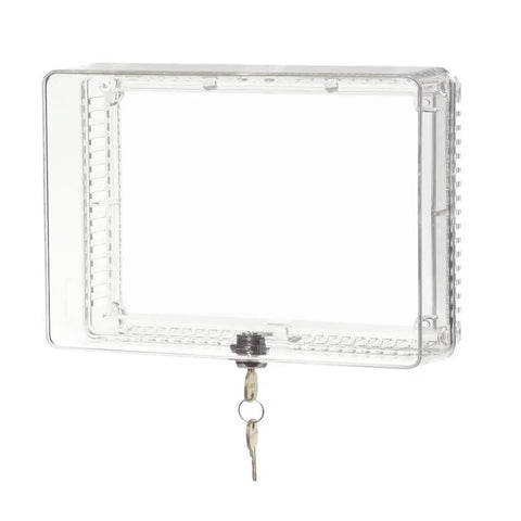 Large Thermostat Guard Shield For Home HVAC Fits Most Thermostats Up To 8.25 Inches Wide And 5.75 Inches High Clear Tamperproof Cover