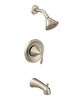 Glyde Posi Temp Tub and Shower Trim Kit Brushed Nickel For Easy Install with M Pact Valve System 2510 2520 2570 2590