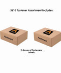 Heavy Duty Boss Kit 3610 Piece Hardware Assortment labeled box of fasteners suitable for garage or shop projects.