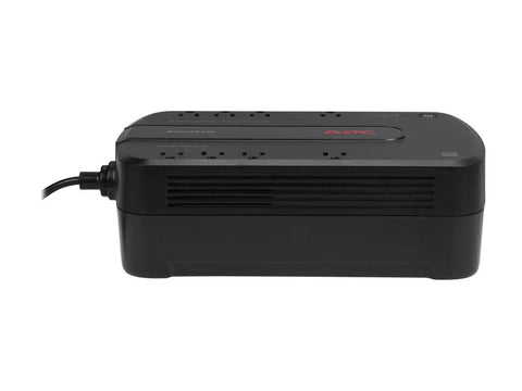 Side view of 650VA UPS Battery Backup And Surge Protector For Computers And Home Office Gear, 8 Outlets, Ethernet Protection, BE650G1