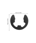120 Piece Black E Clip Retaining Rings Kit Open Design Wear Resistant External Circlips Set In Beryllium Bronze M1.5-10 For Repair Shops And Workshops Durable Mechanical Fastener Solution, 2cm black E-clip