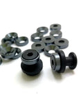 Top Shelf Chicago Screws And Stainless Steel 304 Holster Fasteners With Mixed Color Aluminum Spacers for Kydex belt clips, silver-black.