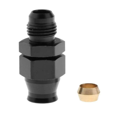 Five Sixteenth Inch Tube To 6A Straight Male Pneumatic Adapter Fitting with brass component and aluminum body
