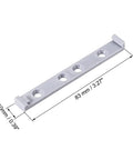 Smooth As Butter Push To Open Cabinet Latches, Rock Solid Magnetic Soft Close Buffer, No Sweat DIY Install Pantry And Kitchen Drawer Hardware Kit In Gray Five Pack, gray cabinet latch measuring 3.27 inches.