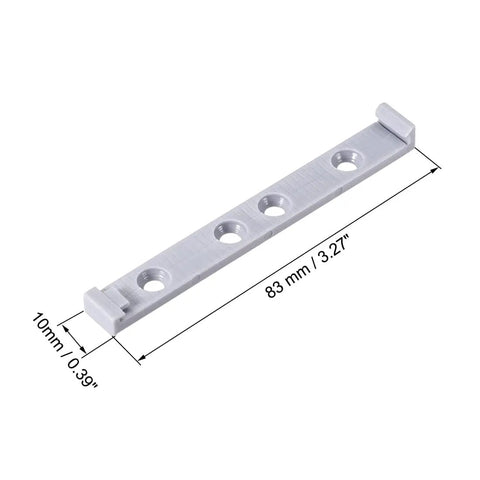 Smooth As Butter Push To Open Cabinet Latches, Rock Solid Magnetic Soft Close Buffer, No Sweat DIY Install Pantry And Kitchen Drawer Hardware Kit In Gray Five Pack, gray cabinet latch measuring 3.27 inches.