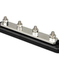 Heavy Duty 250 Amp 70 Volt Four Post Busbar for High Current Distribution, featuring four connection studs on a solid base.