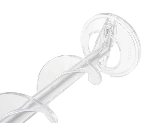 Clear plastic auger for GE refrigerator freezer ice dispenser WR17X11939 WR17X11705, compatible with ice bucket AP3849786