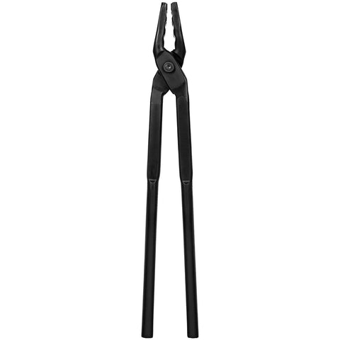 15 Inch Wolf Jaw Tongs And Hammer Tool Set For Bladesmiths And Forge Fans, heavy duty steel tongs with universal grip
