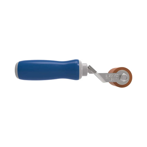 Ergonomic Silicone Seam Roller With 5 Inch Cushion Grip Handle For Roofing Seaming, Offset Roller Lets Your Hands Stay Cool And Clear View