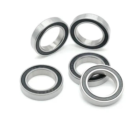 Set of 10 Pro-Grade Thin-Wall Deep Groove Ball Bearings With Rubber Seals and Covers, 15 x 24 x 7 mm, Includes 63802ZZ and 63802-2RS Variants