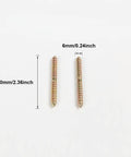 20 Piece Heavy Duty Double End Dowel Screws Iron Threaded Wood Connecting Bolts For Furniture Assembly And Woodworking Projects Tough As Nails Bulletproof Hold 8X60mm, close-up of iron dowel screws.
