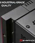Close-up of Wall Mount 18U Server Rack Cabinet With 19 Inch Network Enclosure 18 Inch Deep Data Rack corner detail, industrial-grade quality