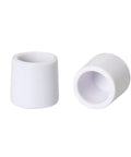 Eight Pack White Door Stop Bumper Tips Made From Durable Rubber For Door And Wall Protection Fits 0.39 Inch Wide Door Stops